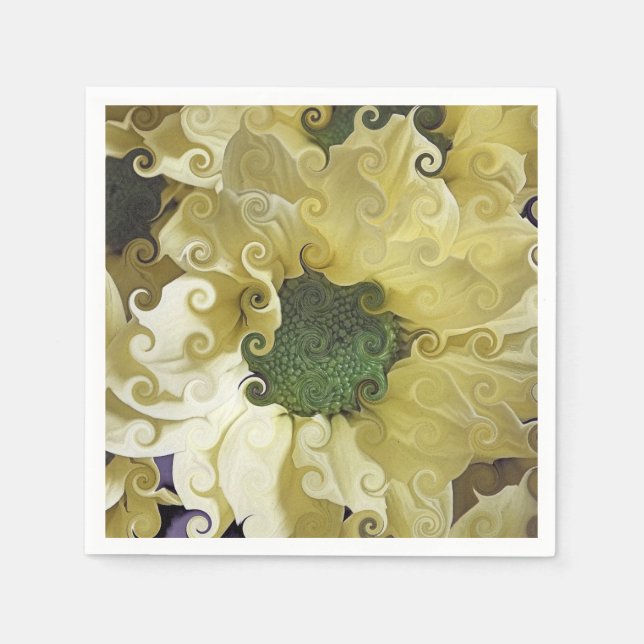 SERVILLETA DE PAPEL CHRYSANTHEMUM (Anverso)