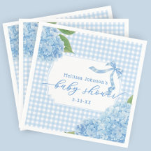 Chubasquero Azul de Hortensia para Baby Shower de 