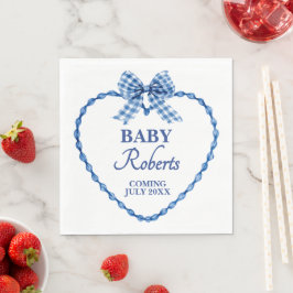 Servilleta De Papel Chubasquero Azul Niño Baby Shower