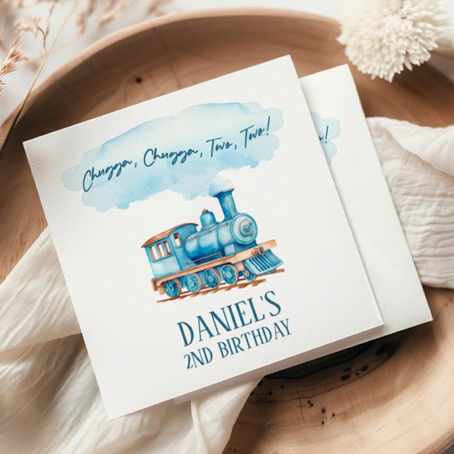 Servilleta De Papel Chugga Dos Choo Fiesta de segundo cumpleaños (Subido por el creador)