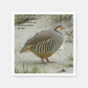 Servilleta De Papel Chukar Partridge