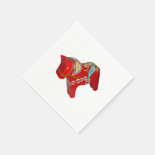 Servilleta De Papel Chunky Dala Horse Diagonal Papeles