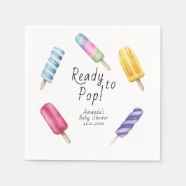 Servilleta De Papel Chupachups de acuarela Baby shower