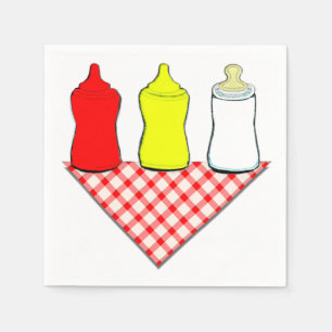 Servilleta De Papel Chupada de BBQ para bebé