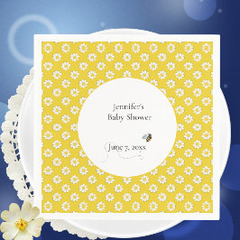 Servilleta De Papel Chupete de Baby Shower de Madre Abeja