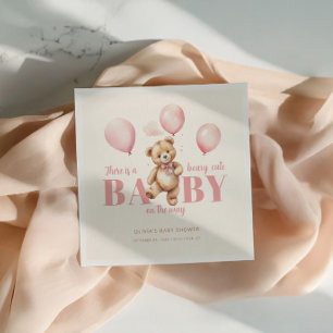 Servilleta De Papel Chupete de Beige Podemos Esperar con Ansias Baby S