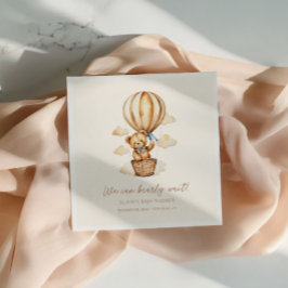 Servilleta De Papel Chupete de beige podemos esperar con ansias Baby S