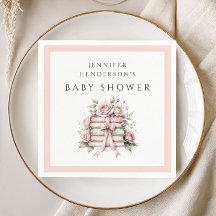 Chupete de lazo rosa Baby Shower