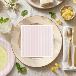 Servilleta De Papel Chupete de Rayas Rosadas para Baby Shower