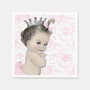Servilleta De Papel Chupete de tela rosa para baby shower