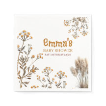 Chupete en Flor Silvestre Boho Pampas Baby Shower