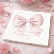 Chupete Rosa Baby Shower Es una Niña Lindo Coqueto