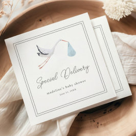 Servilleta De Papel Chupetón de Cigüeña Elegante