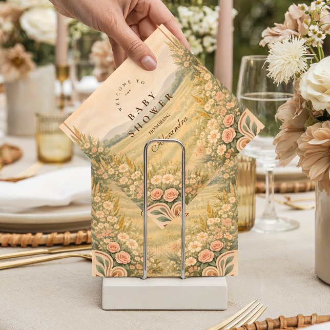 Servilleta De Papel Chupin de flores del desierto occidental para bebé (Subido por el creador)
