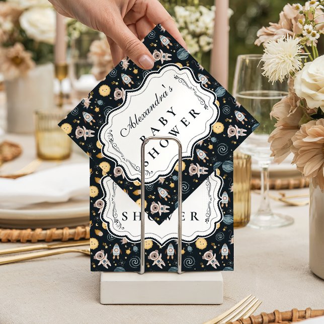 Servilleta De Papel Chupinada Celestial de Animal para Baby Shower (Subido por el creador)