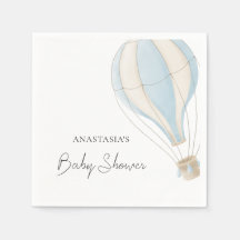 Chupinada de bebé con globos azules pastel