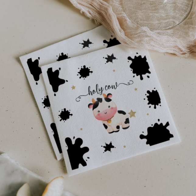 Servilleta De Papel Chupinada de Bebé Vaca Sagrada Neutra en Género (Subido por el creador)