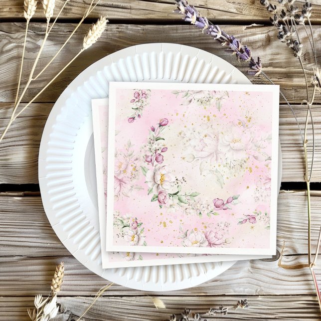 Servilleta De Papel Chupinada Floral Luna Rosa (Subido por el creador)