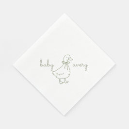 Servilleta De Papel Chupinada Tonta Personalizada Baby Shower Baby Sh