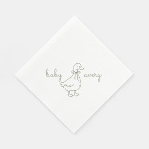 Servilleta De Papel Chupinada Tonta Personalizada Baby Shower  Baby Sh