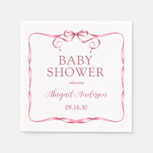Servilleta De Papel Chupito de agua Rosa Baby Shower