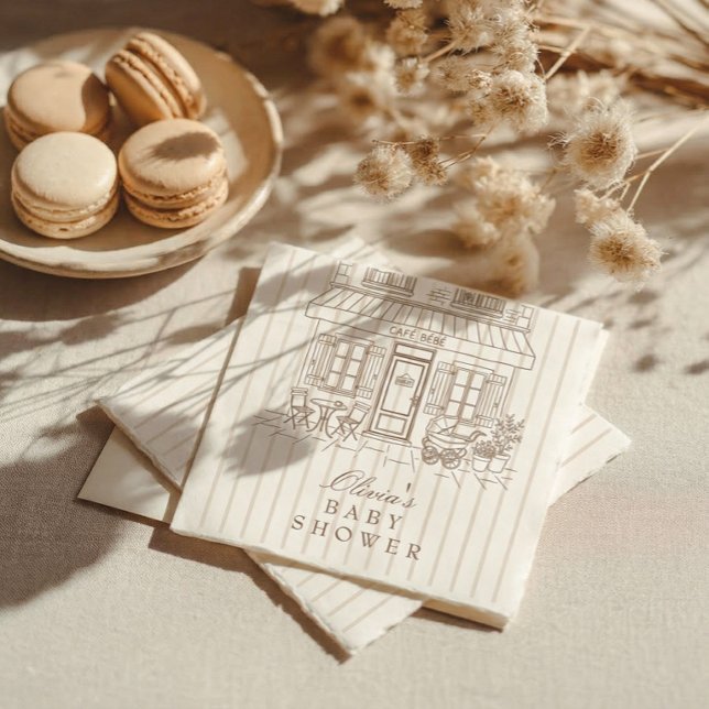 Servilleta De Papel Chupito de Café Baby Shower (Subido por el creador)
