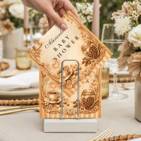 Chupito de café vintage para baby shower