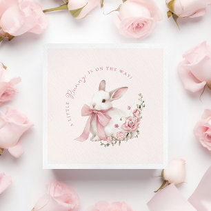 Servilleta De Papel Chupito de conejito rosa Baby Shower