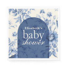 Chupito de Cumpleaños Floral Francés Toile Azul
