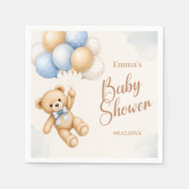 Servilleta De Papel Chupito de oso de peluche Baby Shower