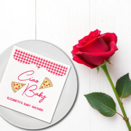 Servilleta De Papel Ciao Baby Fiesta de Bienvenida Italiano