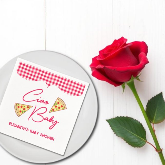 Servilleta De Papel Ciao Baby Fiesta de Bienvenida Italiano (Subido por el creador)