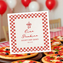 Servilleta De Papel Ciao Bambino Pizza Italiana Baby Shower