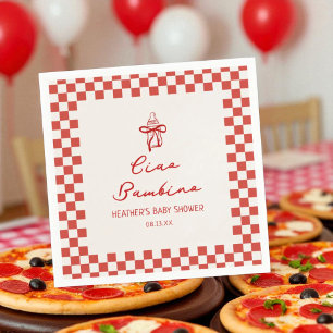 Servilleta De Papel Ciao Bambino Pizza Italiana Baby Shower