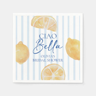 Servilleta De Papel Ciao Bella Despedida de Soltera con Limones