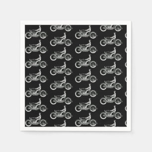 Servilleta De Papel Ciclo antiguo de motociclismo de época