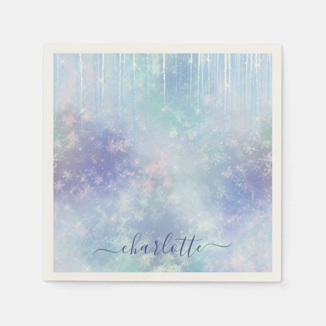 Servilleta De Papel Ciclos congelados personalizados (Anverso)