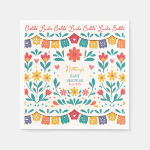 Servilleta De Papel Cielito Lindo Fiesta Mexicana de Baby Shower Color