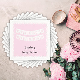 Servilleta De Papel Cielito Lindo Pink Baby Shower