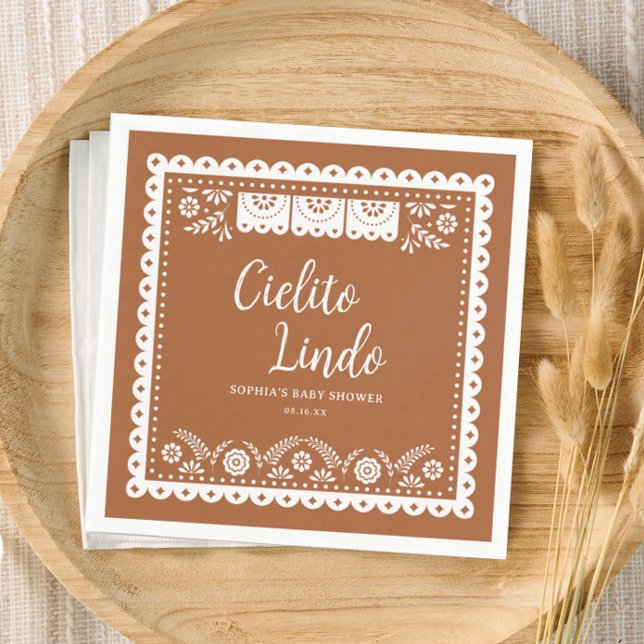 Servilleta De Papel Cielito Lindo Talavera Baby Shower mexicano (Subido por el creador)