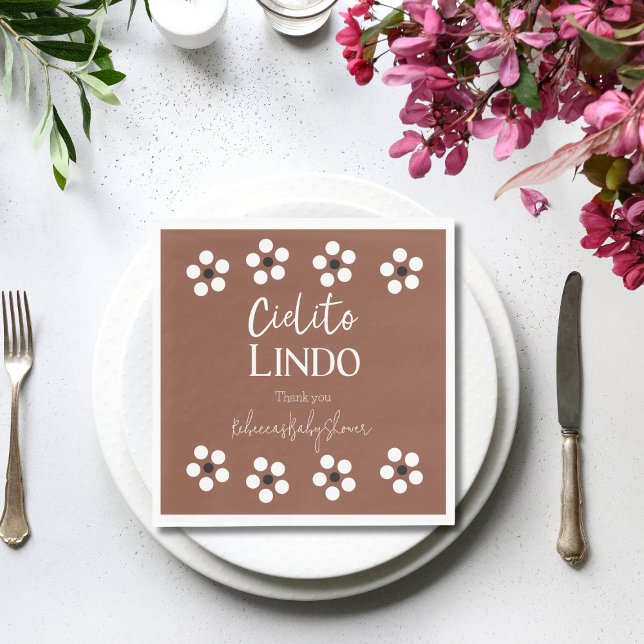 Servilleta De Papel Cielito Lindo Talavera Fiesta mexicana Baby Shower (Subido por el creador)