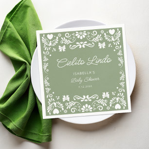 Servilleta De Papel Cielito Lindo Talavera Napkins mexicana Baby Showe