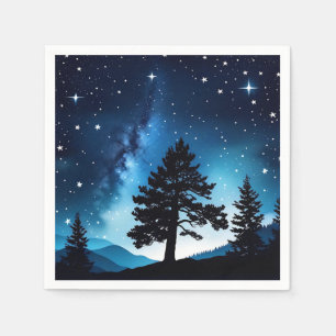 Servilleta De Papel Cielo acuático de pino celeste