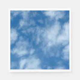Servilleta De Papel Cielo azul con foto de nubes