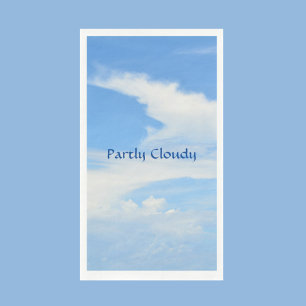 Servilleta De Papel Cielo azul y nube blanca