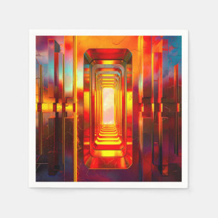 Servilleta De Papel Cielo celeste metálico