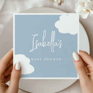 Servilleta De Papel Cielo de Nubes Azules para Fiesta de Bebé