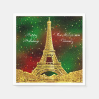 Cielo dorado de París #2 Navidad estrellada