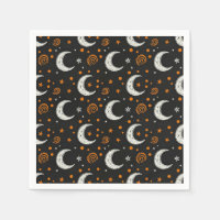 Cielo Nocturno Caprichoso Luna Llena Halloween