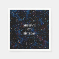 Cielo nocturno estrellado con planetas